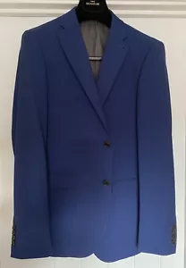 Next Signature Midnight Blue Wool 2-piece Suit Italian Fabric Slim Fit 38R 28x31 - Picture 1 of 9