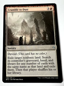 MTG MagicThe Gathering Battle for Zendikar Crumble to Dust Uncommon LP - Picture 1 of 2