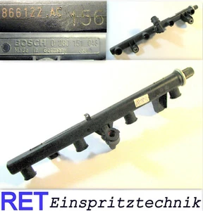 Einspritzleiste Bosch 0280151048 Alfa Romeo 147 156 866122.AC original - Bild 1 von 5