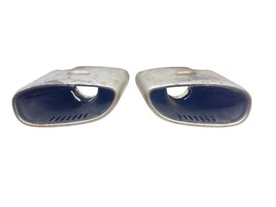 2014 PORSCHE 911 991.1 REAR LEFT & RIGHT EXHUAST MUFFLER TIP SET (2) *25K MILES* - Image 1 of 4