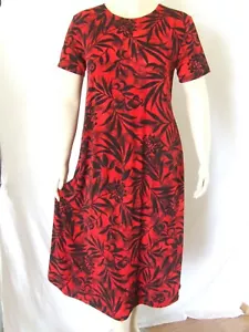 Travel Knit Dress, long A-Line, S/S, Stretchy NO-IRON poly/span. #173 - Picture 1 of 1