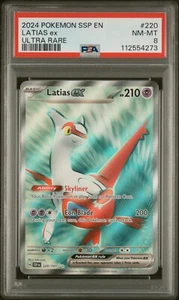 Pokémon TCG Surging Sparks Latias EX 220/191 Ultra Rare PSA 8 - Picture 1 of 2