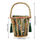Fashionable Simple Handmade Bamboo Woven Tassels Woman Handbag With Removabl SD0