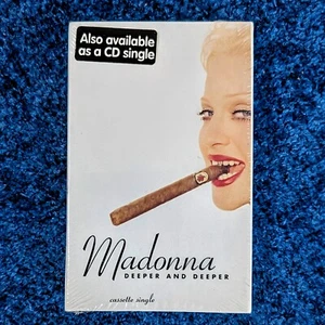 MADONNA SEALED DEEPER AND DEEPER CASSETTE SINGLE TAPE US 1992 Promo Hype Erotica - Picture 1 of 8