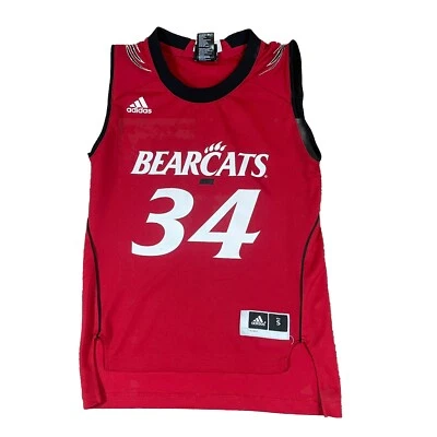 Adidas Cincinnati Bearcats Basketball Jersey #34 Red Gates Cumberland Youth S - Image 1 of 4