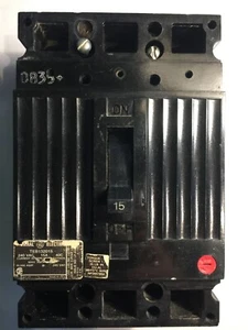 GE General Electric TEB132015 15 AMP 3 POLE 240 VOLT Circuit Breaker Good TESTED - Picture 1 of 3