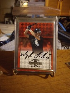 Magglio Ordonez 1998 Rookie Autograph + Bowman RC  2 card lot White Sox Tigers