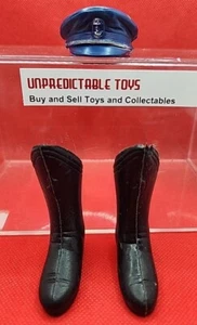 Vintage 1966 IDEAL CAPTAIN ACTION Figure HAT CAP &  BOOTs part accesory lot - Picture 1 of 11