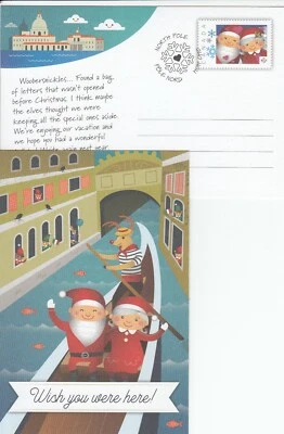 CANADA SANTA CLAUS AFTER XMAS POST CARD FRENCH & ENGLISH - 2017 WEBB # DP310 -11 - Image 1 of 2