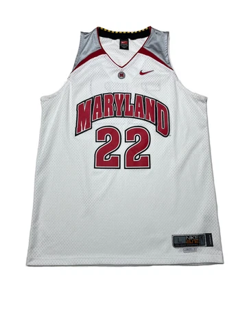 Authentic Vintage Nike Maryland Terrapins Keith Booth #22 Basketball Jersey SZ L Cover