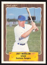 1990 ProCards   Joey Wardlow #2531 Gastonia Rangers