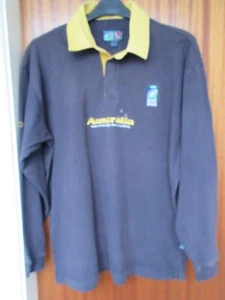 Navy Australia Rugby World Cup 2003 Long Sleeved Rugby Shirt, Size L - Picture 1 of 11
