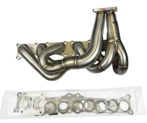 N54 Top Mount Single Front Facing Turbo Manifold T3 T4 135i 335i 535i Z4 Divided - Picture 1 of 11