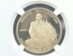 1982-S PF69 ULTRA CAMEO George Washington Commemorative Half Dollar NGC #495 - Picture 1 of 4