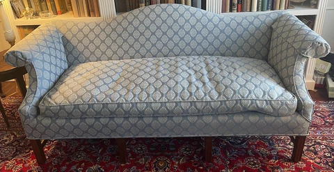 Chippendale Camelback Sofa Made By Biggs Of Richmond VA Cover