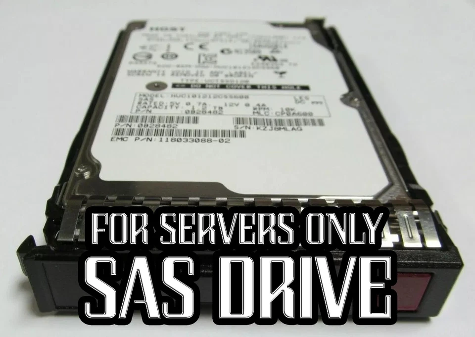 1.2TB 10K 6Gb/s 2.5" SAS HARD DRIVE HP DL360 DL380 G8 G9 G10 Server enterprise - Image 1 of 1
