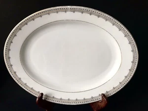 Z S & CO Bavaria 9446 Domino - 11 1/4 inch Oval Serving Platter - Picture 1 of 3