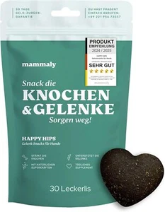 Mammaly Grünlippmuschel Hunde Leckerli Happy HIPS Test Set (110g) - Bild 1 von 5