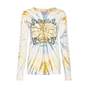 One Teaspoon NWT MoBlack Mind Frequencies Long Sleeve Fitted Tee in Tie Dye XXS - Picture 1 of 7