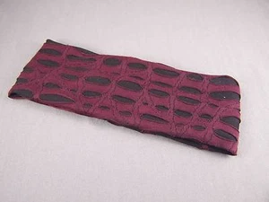 Burgundy Black cut out 2.5" wide stretch elastic headband kids girls childrens - Picture 1 of 4