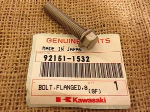 NOS Kawasaki Flanged Bolt 2004 - 2012 ZX1000 ZX600 ZR1000 Ninja 92151-1532 - Bild 1 von 1