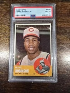 1963 Topps - Frank Robinson #400 Graded PSA 2 Baseball Reds Card - Picture 1 of 2