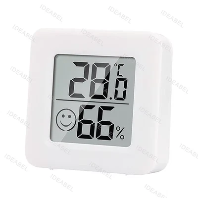 Termohigrómetro digital LCD grande de 3,2 pulgadas ultrafino simple electrónico doméstico inteligente Foto 1 de 4