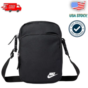 Nike Unisex Erwachsene Heritage Umhängetasche mit weißem Logo kostenloser Versand - Bild 1 von 5
