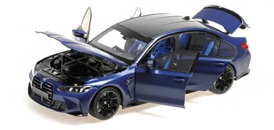 Minichamps 1:18 BMW M3 MATT BLUE METALLIC 2024 WITH OPENINGS - 110020220 - Immagine 1 di 4
