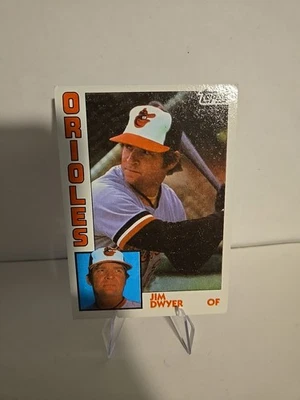 1984 Topps Jim Dwyer #473 Error PRINT ON BACK - Image 1 of 2