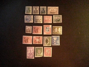 LOTTO DI DICIANNOVE (19) FRANCOBOLLI TUTTI DIVERSI *SAAR* MH/MLH, F-VF, OG - Foto 1 di 1