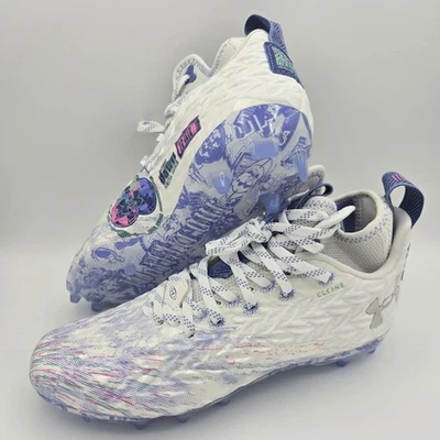 Under Armour Spotlight Clone Womens 3026342-100 White Football Cleats Size 7 - Image 1 of 4