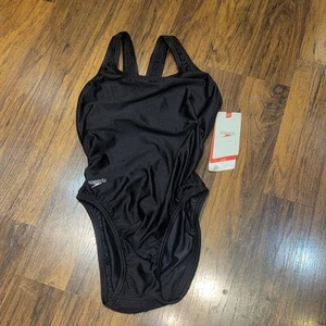 Speedo Racing Women’s Swimsuit Black Size 34/Medium NWT - Picture 1 of 5