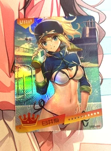 WAIFU Summer Love URP Rare Foil Card. Sexy Anime Girl Story - Foto 1 di 1