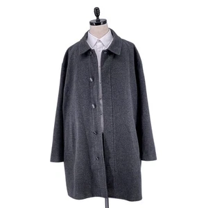 Eddie Bauer Weather Edge Men's 3XL Wool Cashmere Blend Gray Overcoat - Picture 1 of 13