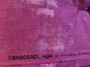 Moda BasicGrey Grunge Purple plum 30150 Quilting Fabric 1 Yd - Picture 1 of 2