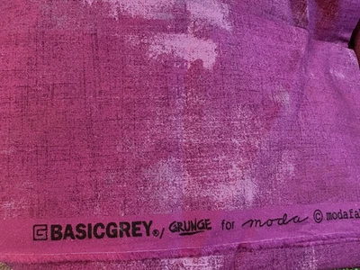 Moda BasicGrey Grunge Purple plum 30150 Quilting Fabric 1 Yd - Image 1 of 2