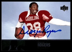 2011 Upper Deck College Football Legends Autographs George Rogers Auto South - Picture 1 of 2
