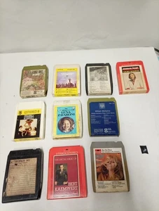 8 track tapes joblot Untested - Foto 1 di 13