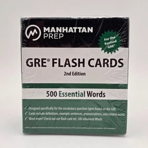 Manhattan Prep GRE Flash Cards 2nd Edition 500 Advanced Vocabulary Words - Picture 1 of 8