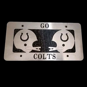 Placa de matrícula de acero cortada con láser Indianapolis Colts - Imagen 1 de 5