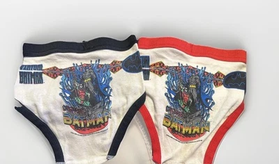 Vantage Boys Funpals 1997 Batman Boys Calzoncillos Ropa Interior Talla 8 Solo 2 Calzoncillos Nuevos sin Etiquetas Foto 1 de 4