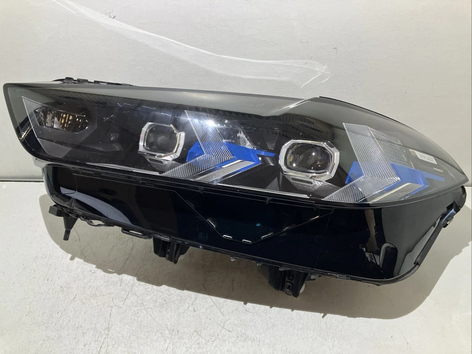 2024 2025 BMW X5 X6 G05 G06 Driver Left LH Blue Bezel LED Headlight OEM 2080 - Bild 1 von 4