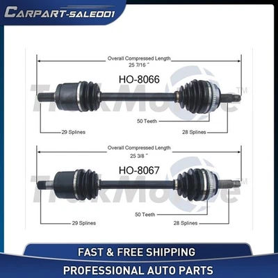For 1989-1990 Acura Legend TrakMotive Front Left Front Right CV Axle Shaft - Image 1 of 3