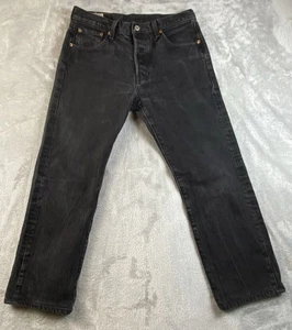 Levis 501 Herren Jeans 30x30 (30,5x26,5 gesäumt) Premium Button Fly Big E schwarz - Bild 1 von 16