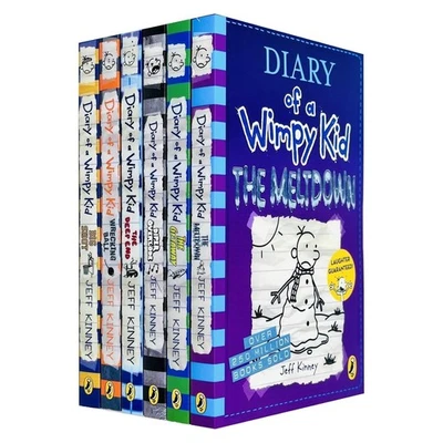 Diary of a Wimpy Kid Series 12-17 Collection 6 Books Set By Jeff Kinney Getaway - Image 1 of 3