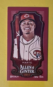 2024 Topps Allen & Ginter X NOELVI MARTE RC ROJO Mini #/5 A&G SSP Reds Rookie - Imagen 1 de 2
