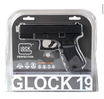 Umarex Glock 19 CO2 .177 calibre BB 800lm arma flash luz anexada  - Imagem 1 de 4