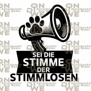 Aufkleber "die Stimme" groß, Autoaufkleber, Tierschutz  (2218) - Bild 1 von 1