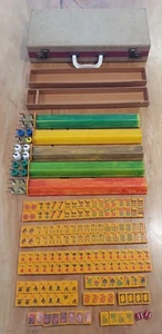 Juego de 152 azulejos de baquelita caramelo vintage Royal Mahjongg ¡EXCELENTE! - Imagen 1 de 18